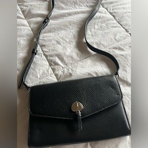 Black and sliver Kate spade wallet crossbody